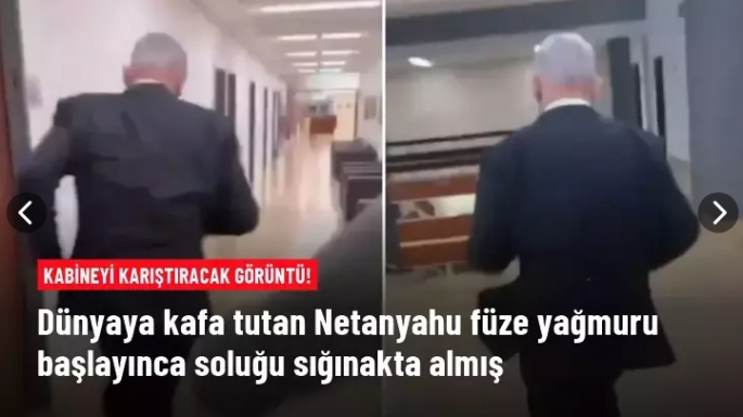 Netanyahu füze yağmuru sırasında sığınağa mı saklandı?