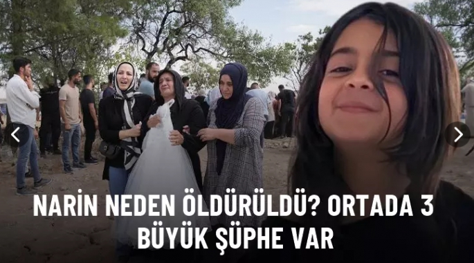 Ortada 3 büyük şüphe var