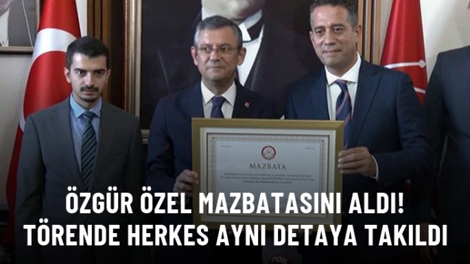 Özgür Özel, mazbatasını aldı! 