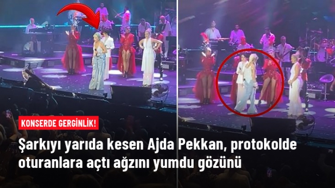 Protokolden kalkanlar Ajda Pekkan'ı kızdırdı