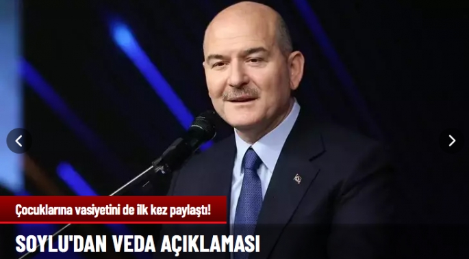 Soylu'dan 