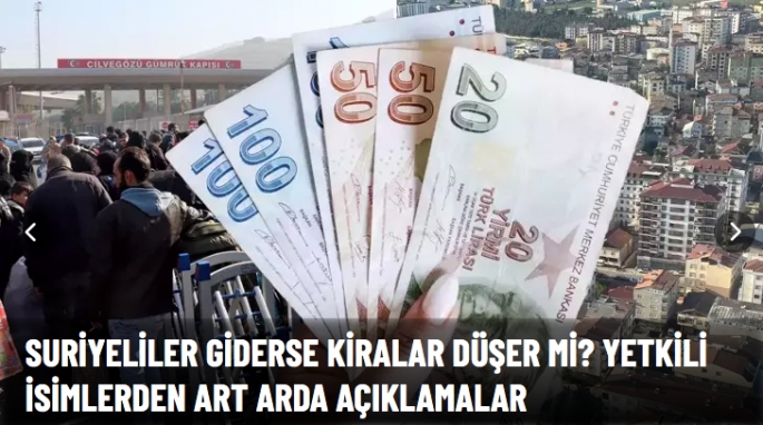 Suriyeliler giderse kira fiyatları düşer mi?