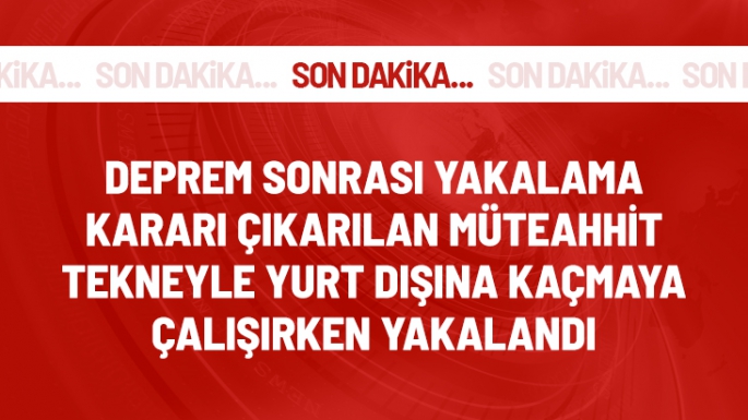 Tekneyle yurt dışına kaçarken yakalandı