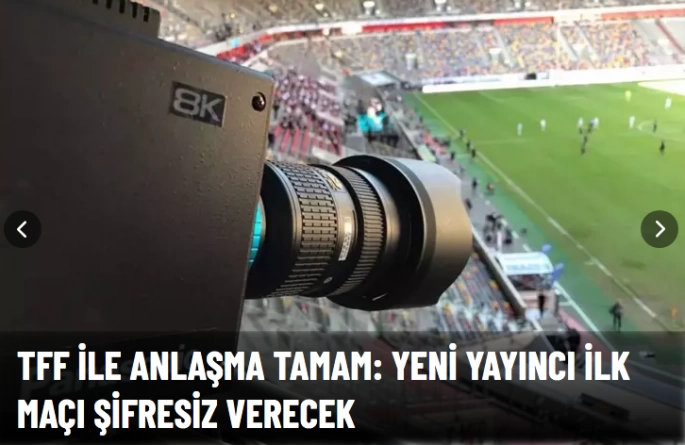 TFF ile anlaşma tamam