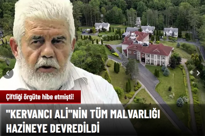 Tüm mal varlığı hazineye devredildi