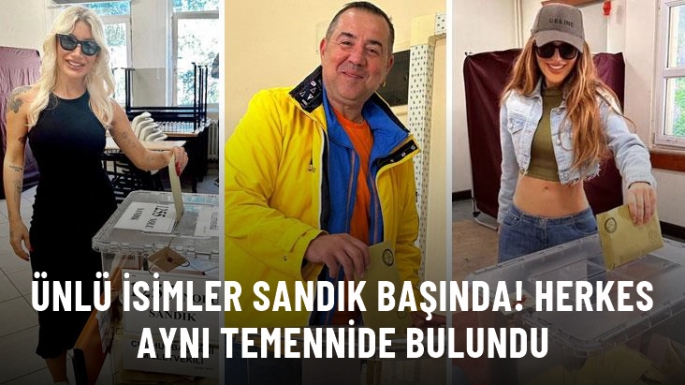 Ünlü isimler sandık başında!