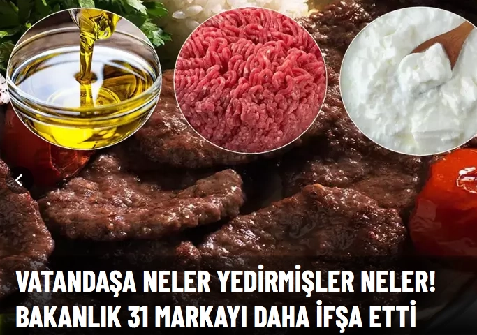 Vatandaşa neler yedirmişler neler!